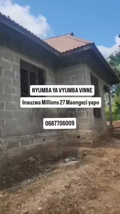 Nyumba ya vyumba vinne inauzwa Madale Mwisho, Dar Es Salaam (700 sqm)