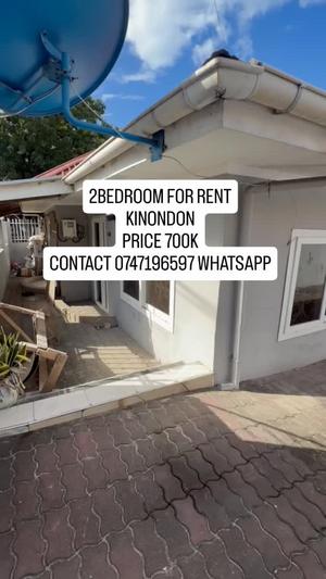 Nyumba ya vyumba viwili inapangishwa Kinondoni, Dar Es Salaam