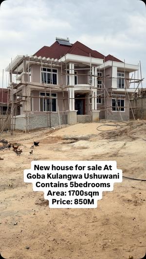 Nyumba ya vyumba vitano inauzwa Goba Kulangwa Ushuwani, Dar Es Salaam (1700 sqm) Nyumba ya vyumba vitano inauzwa Goba Kulangwa Ushuwani, Dar Es Salaam (1700 sqm)