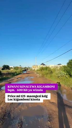 Plot for sale in Kigamboni Kisota, Dar Es Salaam sqm 600 Plot for sale in Kigamboni Kisota, Dar Es Salaam sqm 600