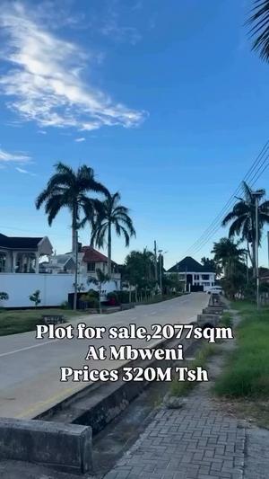 Kiwanja kinauzwa Mbweni, Dar Es Salaam sqm 2077 Kiwanja kinauzwa Mbweni, Dar Es Salaam sqm 2077