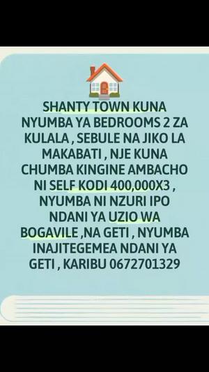 2 Bedrooms House for Rent in Shanty Town, Kilimanjaro