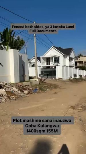 Kiwanja kinauzwa Goba Kulangwa, Dar Es Salaam (1200 sqm) Kiwanja kinauzwa Goba Kulangwa, Dar Es Salaam (1200 sqm)