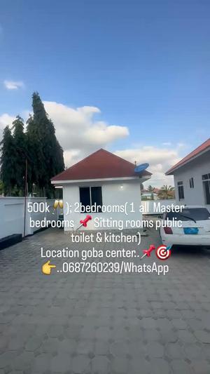Nyumba ya vyumba viwili inapangishwa Goba Center, Dar Es Salaam