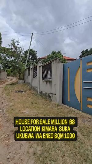 Nyumba ya vyumba vitatu inauzwa Kimara Suka Golani, Dar Es Salaam (1000 sqm) Nyumba ya vyumba vitatu inauzwa Kimara Suka Golani, Dar Es Salaam (1000 sqm)