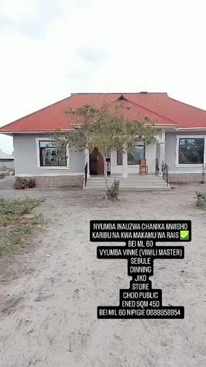 Nyumba ya vyumba vinne inauzwa Chanika Mwisho, Dar Es Salaam (450 sqm)