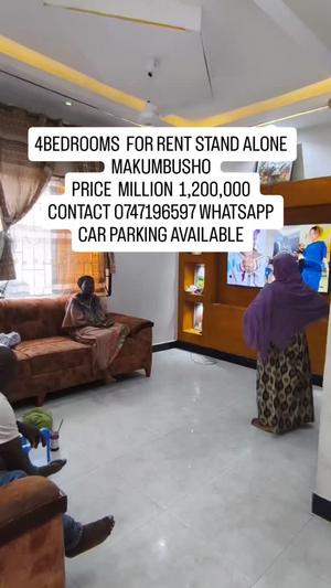 4 Bedrooms House for Rent in Makumbusho, Dar Es Salaam