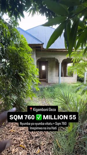 Nyumba ya vyumba viwili inauzwa Kigamboni, Dar Es Salaam