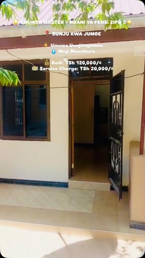 Nyumba ya chumba kimoja inapangishwa Bunju Kwa Jumbe, Dar Es Salaam Nyumba ya chumba kimoja inapangishwa Bunju Kwa Jumbe, Dar Es Salaam