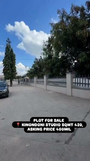 Kiwanja kinauzwa Kinondoni Studio, Dar Es Salaam sqm 420