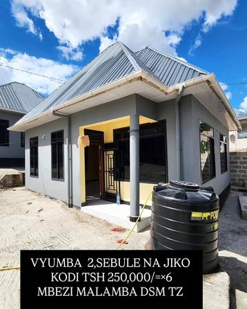 Apartment ya vyumba viwili inapangishwa Mbezi Malamba, Dar Es Salaam