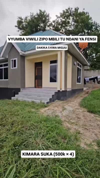 Nyumba ya vyumba viwili inapangishwa Kimara Suka, Dar Es Salaam