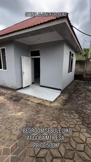 Nyumba ya vyumba viwili inapangishwa Makongo Mtipesa, Dar Es Salaam