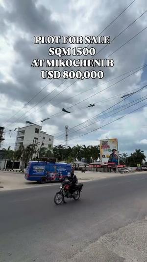 Kiwanja kinauzwa Mikocheni B, Dar Es Salaam sqm 1500