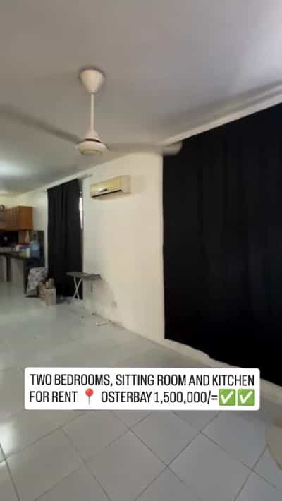 Apartment ya vyumba viwili inapangishwa Osterbay, Dar Es Salaam