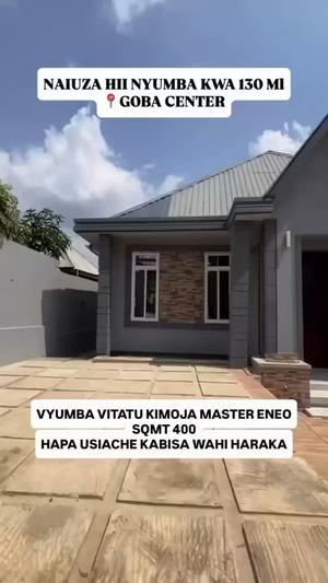 Nyumba ya vyumba vitatu inauzwa Goba Center, Dar Es Salaam Nyumba ya vyumba vitatu inauzwa Goba Center, Dar Es Salaam