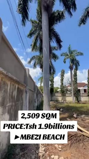 Beach Plot kinauzwa Mbezi Beach, Kidimbwi, Dar Es Salaam (2509 sqm)