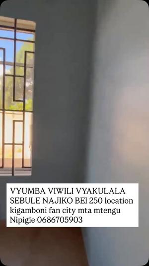 Nyumba ya vyumba viwili inapangishwa Kigamboni Fan City, Dar Es Salaam