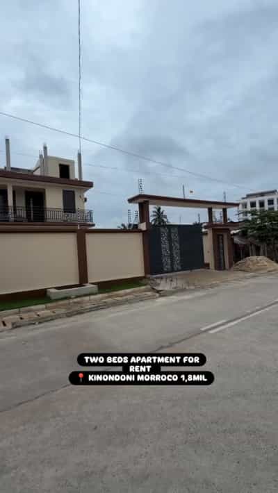 Apartment ya vyumba viwili inapangishwa Kinondoni Morroco, Dar Es Salaam