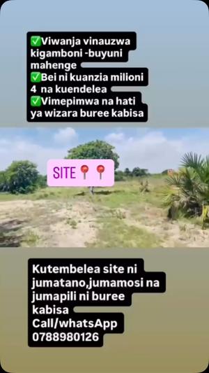 Residential Plots for Sale in Buyuni Mahenge, Dar Es Salaam (382 sqm)