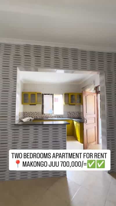 Apartment ya vyumba viwili inapangishwa Makongo Juu stend, Dar Es Salaam