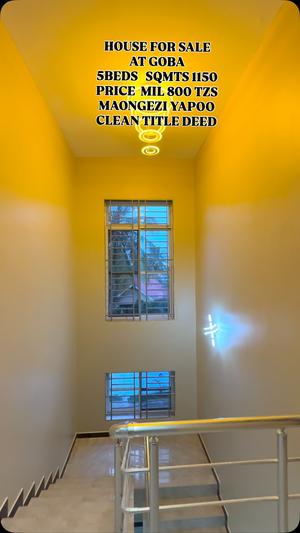 5 Bedrooms House for Sale in Goba, Dar Es Salaam (1150 sqm)