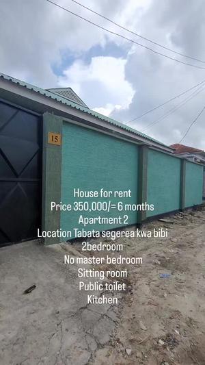 Apartment ya vyumba viwili inapangishwa Tabata Segerea, Dar Es Salaam