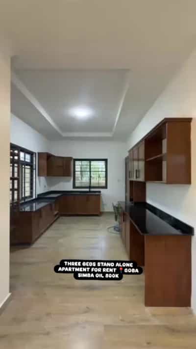 Apartment ya vyumba vitatu inapangishwa Goba Simba Oil, Dar Es Salaam