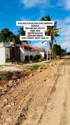 Plot for sale in Kisota, Dar Es Salaam sqm 805