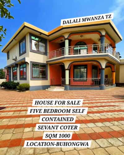 Nyumba ya vyumba vitano inauzwa Buhongwa, Mwanza (1000 sqm)