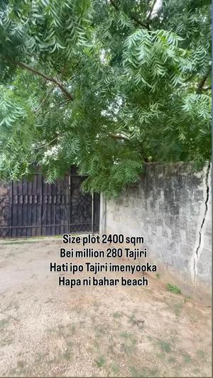 Plot for sale in Bahari Beach, Dar Es Salaam sqm 2400 Plot for sale in Bahari Beach, Dar Es Salaam sqm 2400