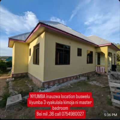 Nyumba ya vyumba vitatu inauzwa Buswelu, Mwanza