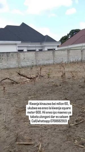 Residential Plot for Sale in Kinyerezi/Ulongoni B, Dar Es Salaam (600 sqm) Residential Plot for Sale in Kinyerezi/Ulongoni B, Dar Es Salaam (600 sqm)