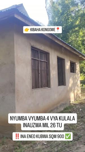 Nyumba ya vyumba vinne inauzwa Kibaha Kongowe, Pwani (900 sqm)
