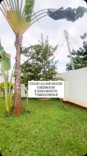 Nyumba ya vyumba vitano inapangishwa Mikocheni B, Dar Es Salaam
