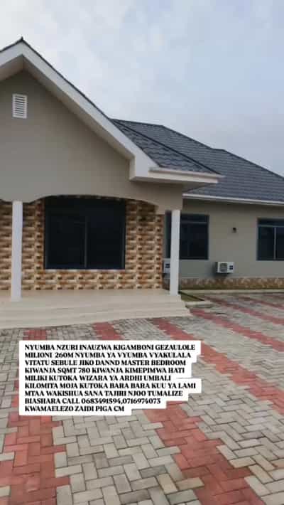 Nyumba ya vyumba vitatu inauzwa Kigamboni Gezaulole, Dar Es Salaam (780 sqm)