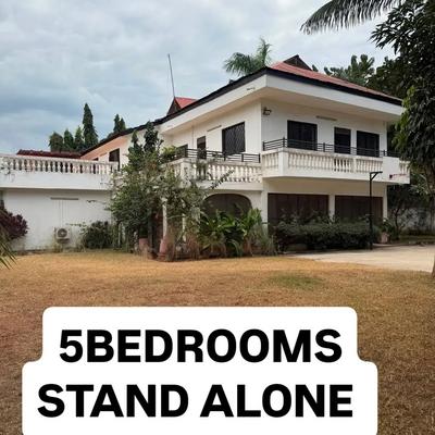 Nyumba ya vyumba vitano inapangishwa Masaki, Dar Es Salaam