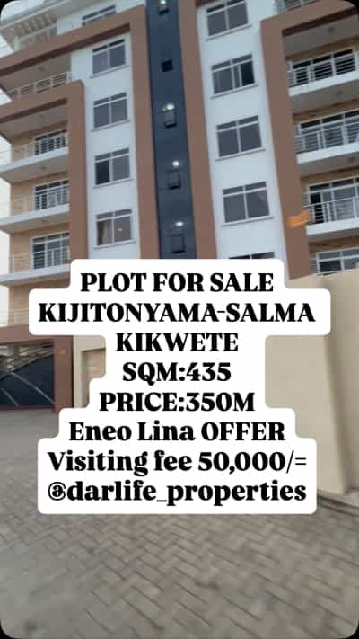 Kiwanja kinauzwa Kijitonyama-Salma Kikwete, Dar Es Salaam (435 sqm)