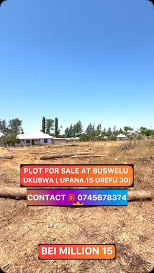 Kiwanja kinauzwa Buswelu, Mwanza (450 sqm) Kiwanja kinauzwa Buswelu, Mwanza (450 sqm)