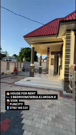 Nyumba ya vyumba vitatu inapangishwa Kigamboni Fucity, Dar Es Salaam Nyumba ya vyumba vitatu inapangishwa Kigamboni Fucity, Dar Es Salaam