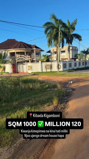 Kiwanja kinauzwa Kigamboni, Dar Es Salaam sqm 1000