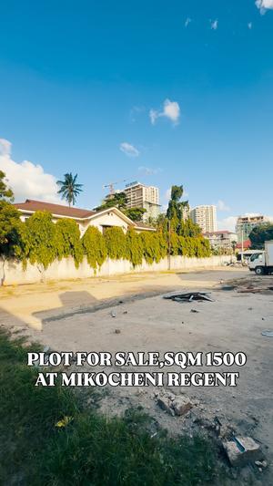 Kiwanja kinauzwa Mikocheni Regent, Dar Es Salaam sqm 1500