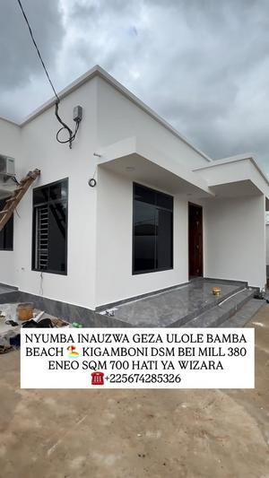 House for sale in Geza Ulole Bamba Beach, Dar Es Salaam