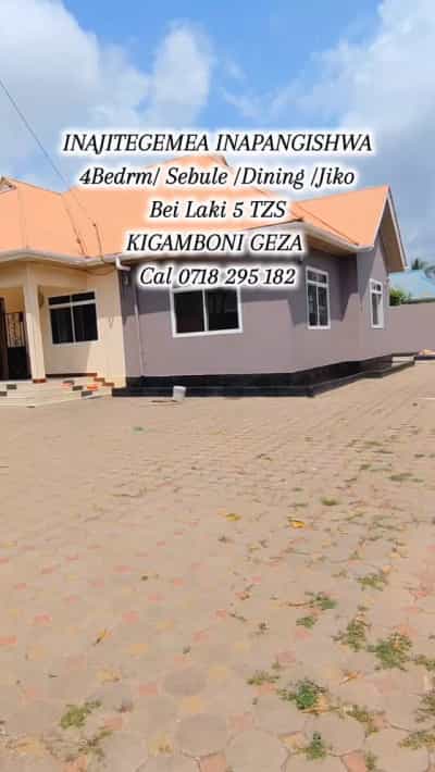 Nyumba ya vyumba vinne inapangishwa Geza, Kigamboni, Dar Es Salaam