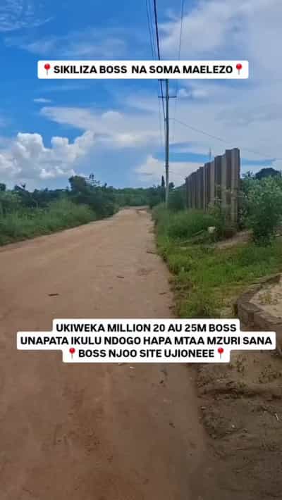 Kiwanja kinauzwa Madale Mbopo, Dar Es Salaam (500 sqm)