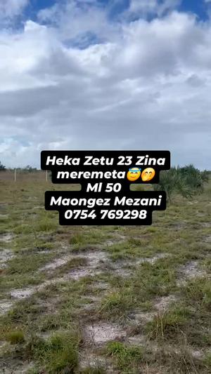 Beach Plot kinauzwa Kisiju Dondo, Pwani