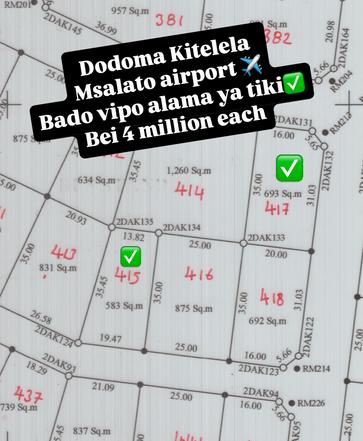 Kiwanja kinauzwa Dodoma Kiwanja kinauzwa Dodoma