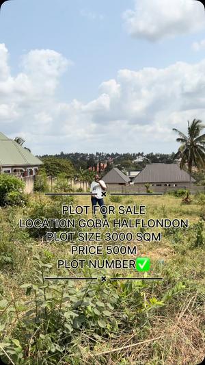 Kiwanja kinauzwa Goba Halflondon, Dar Es Salaam sqm 3000