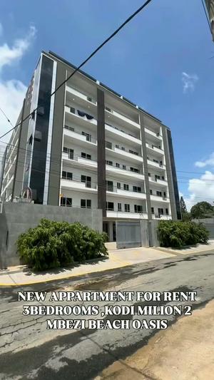 Apartment ya vyumba vitatu inapangishwa Mbezi Beach Oasis Village, Dar Es Salaam