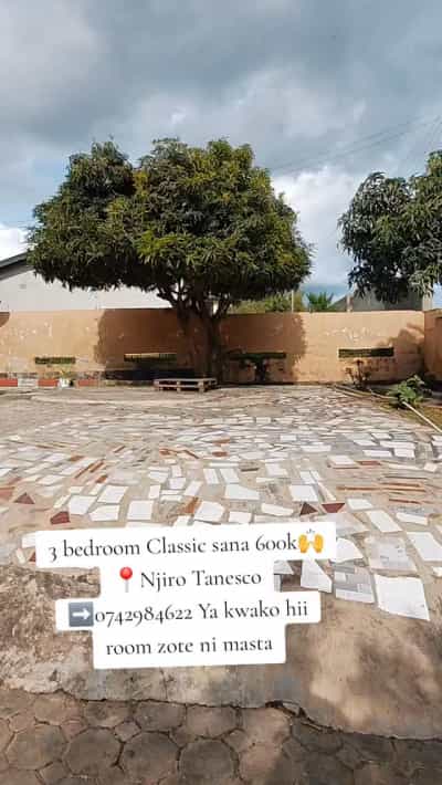 Nyumba ya vyumba vitatu inapangishwa Njiro Tanesco, Arusha